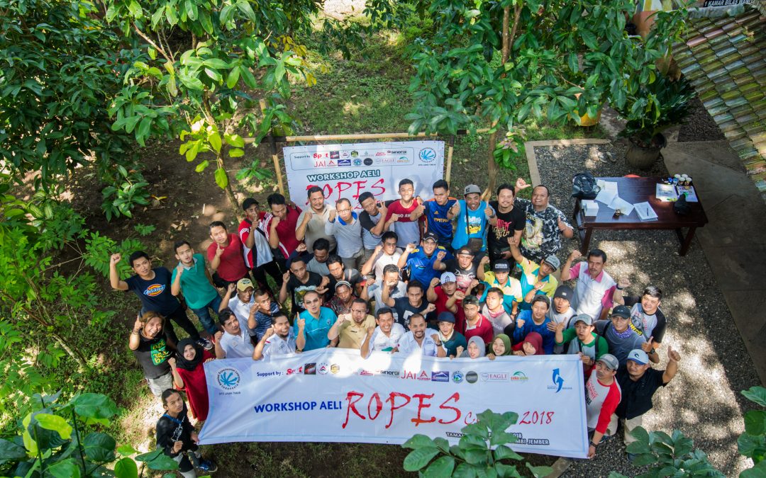 AELI Gelar Ropes Course di Taman Botani Sukorambi
