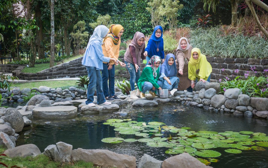 Sambut Lebaran, Taman Koi Jadi Wahana Baru